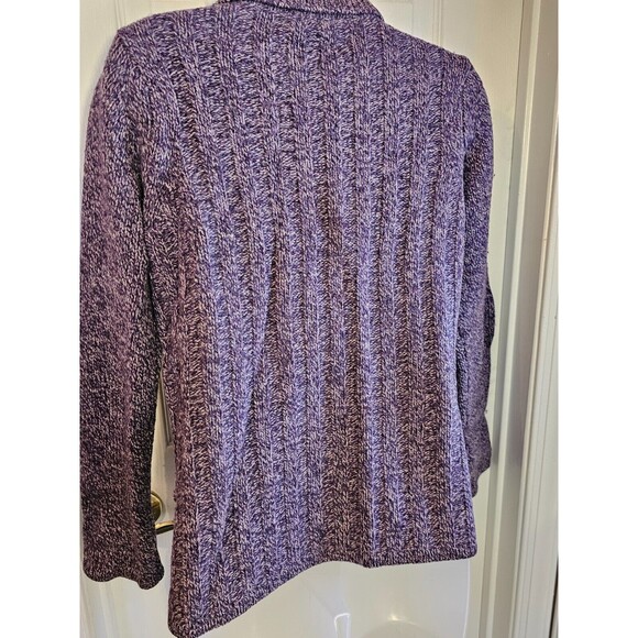 Vintage Paula Cahen d'Anvers Purple Cardigan Jacket 100% Wool Size 1 *READ - Picture 9 of 12